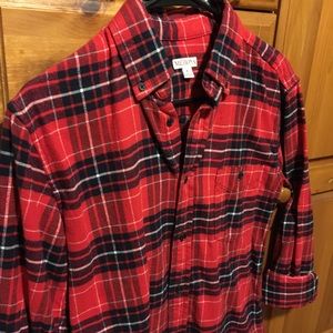Men’s red flannel top
